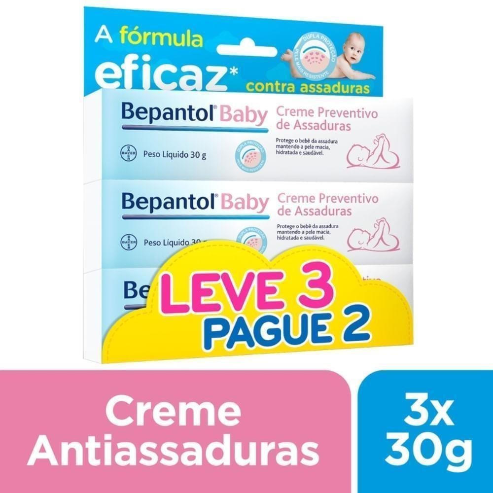 Kit Pomada para Assadura Bepantol Baby 30g 3 Unidades Leve 3 Pague 2 — Bepantol | Drogaria Taveira