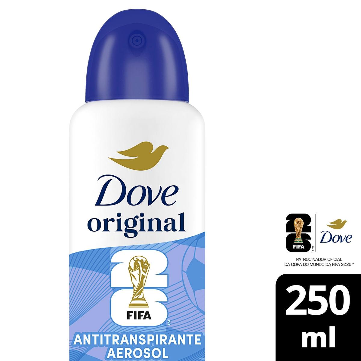 Desodorante Antitranspirante Dove Original 72h Aerossol 250ml — Dove | Drogaria Taveira