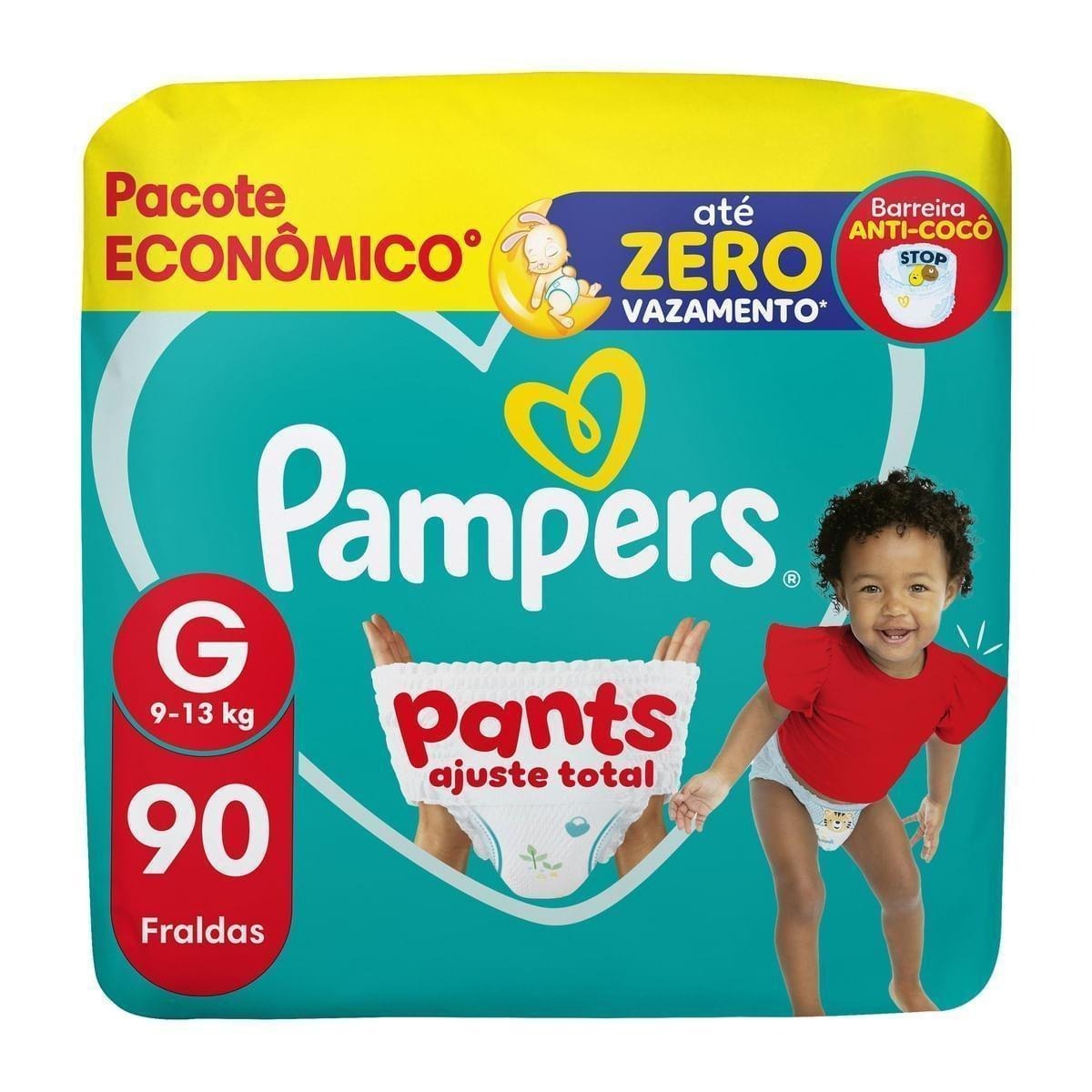 Fralda Pampers Pants Ajuste Total G 90 Unidades — Pampers | Drogaria Taveira