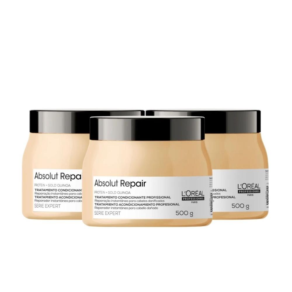 L'Oréal Absolut Repair Gold Quinoa - Kit 3 Máscaras Capilares - 500g cada — L'Oréal | Drogaria Taveira