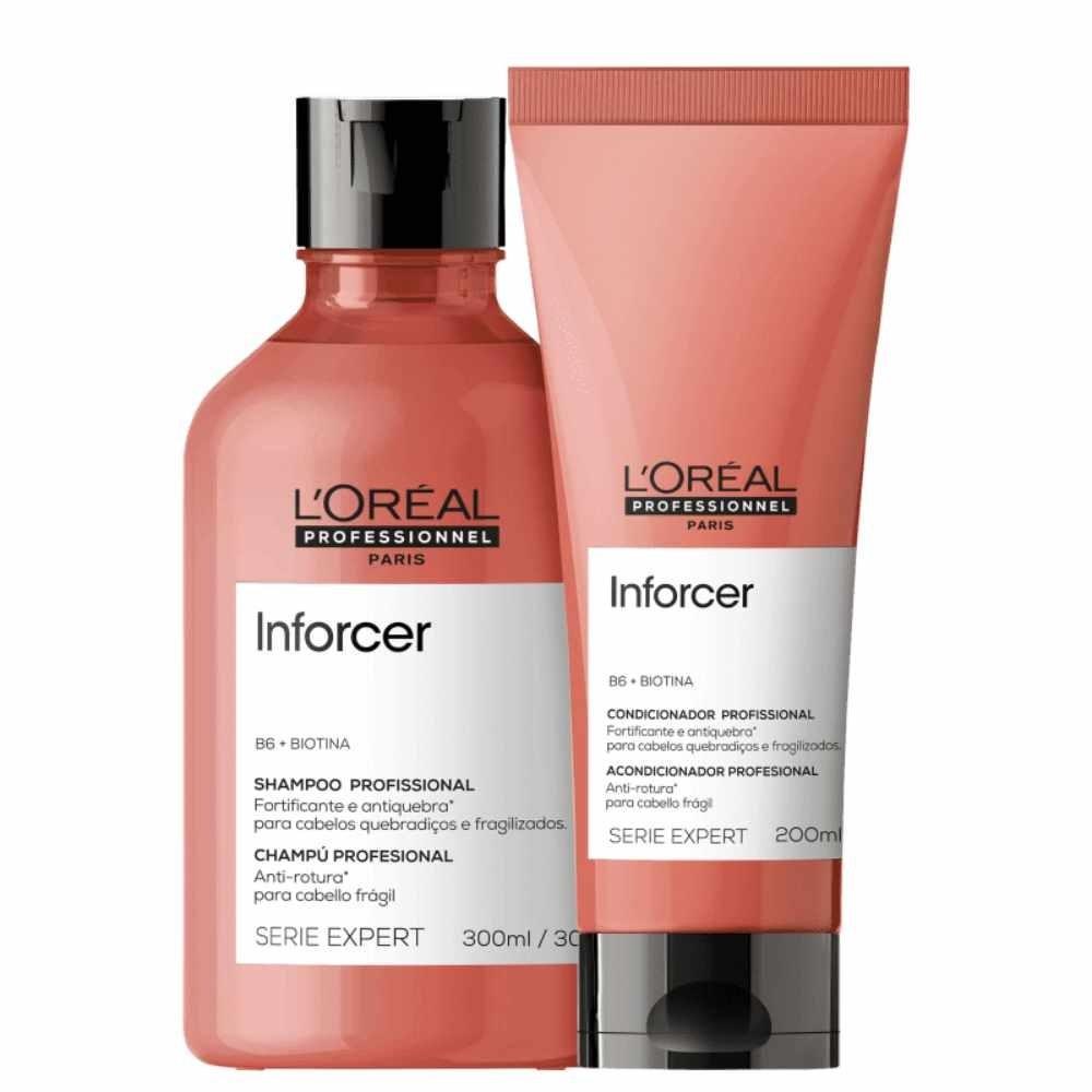 L'Oréal Professionnel Inforcer - Shampoo 300ml + Condicionador 200ml + Máscara 250ml — L'Oréal | Drogaria Taveira