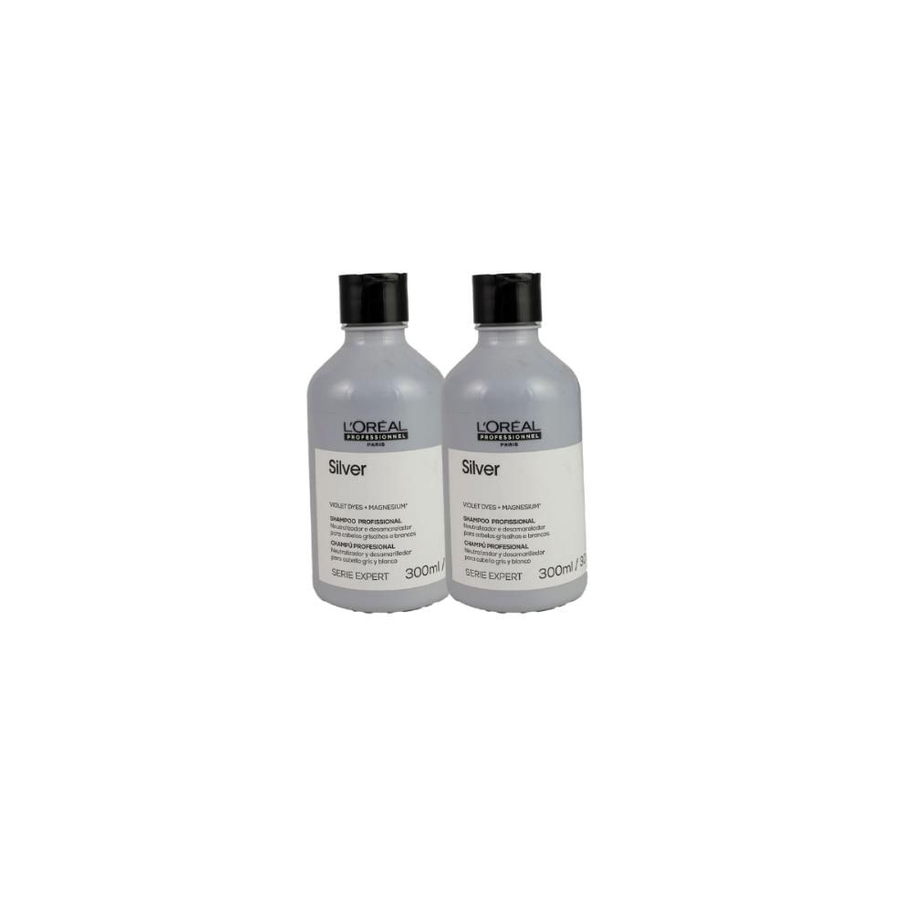 L’Oréal Professionnel Silver - Kit 2 Shampoo 300ml — L'Oréal | Drogaria Taveira
