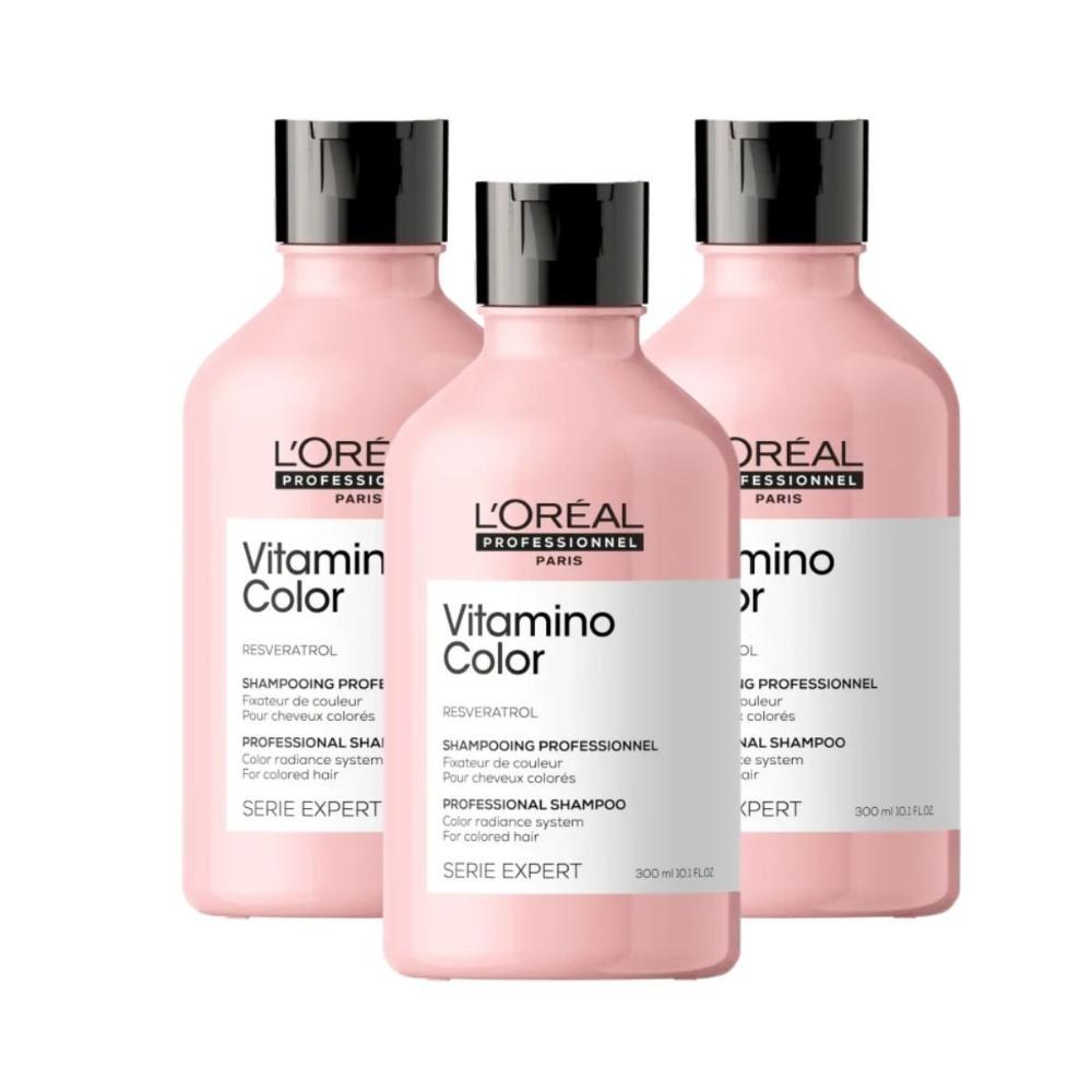 L'Oréal Professionnel Vitamino Color - Kit 3 Shampoo 300ml — L'Oréal | Drogaria Taveira